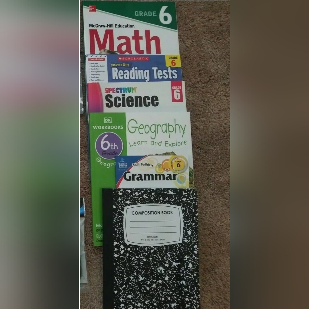 6th grade curriculum books